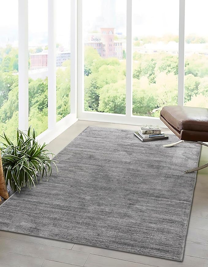 Unique Loom Finsbury Collection Area Rug - Kate (7' 10" x 10' Rectangle, Gray/ Ivory)