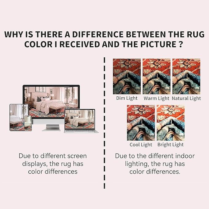 YJ.GWL Area Rugs for Living Room 6x9 Machine Washable Rugs, Non Slip Floral Vintage Rug Indoor Carpet, Stain Resistant Large Rug for Bedroom Dining Room, Orange-Red