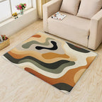 Neutral Color Rug, 5x7 Rug, Earth Tone Rugs for Living Room Bedroom, Vintage Large Area Rug, Washable Rug Non Slip Soft Indoor Carpet, Kids and Pets Friendly, Neutral Color Home & Room Decor