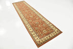Unique Loom Voyage Collection Traditional Oriental Classic Intricate Design Area Rug (2' 7 x 10' 0 Runner, Terracotta/Ivory)