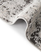 Rugs.com Leipzig Collection Rug – 5x8 Oval Gray Low-Pile Rug Perfect for Living Rooms, Large Dining Rooms, Open Floorplans