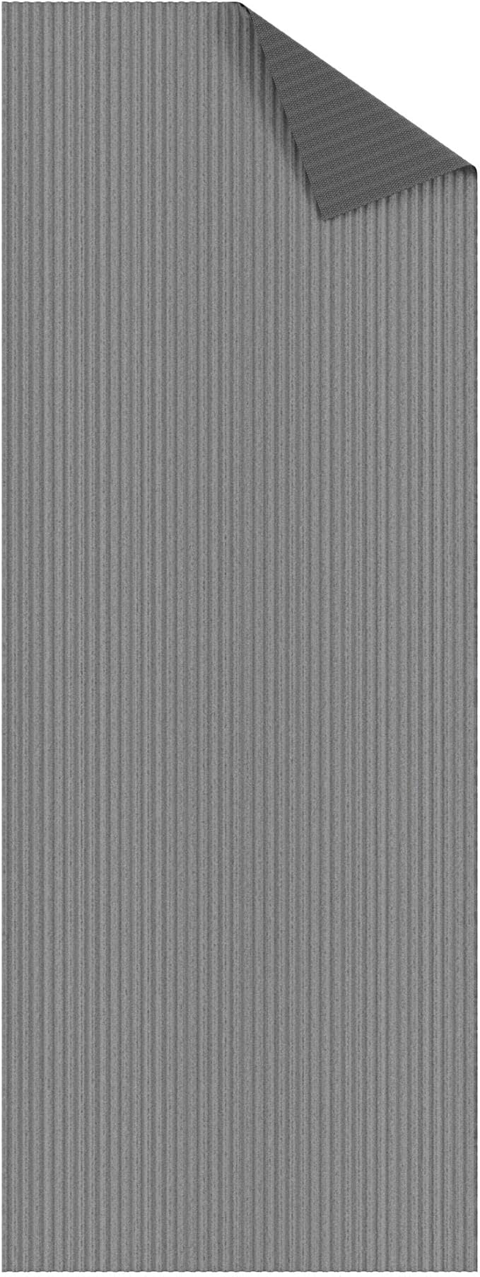 Ottomanson 3'11" x 34' Hallway Runner with Scraper Pile - Extra Durable Non-Slip Rug Mat for Indoor & Outdoor Use - Ideal for Kitchen, Entryway & Garage - High-Traffic Carpet, Gray