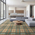 Area Rug Non Slip Machine Washable Ultra Soft Living Room/Bedroom/Kitchen/Outdoor/Classroom Plaid, 8'×10'