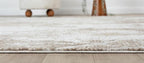 Adel Modern Area Rug for Living Room, 5x7 Rustic Distressed Abstract Beige Neutral Rug, Medium Pile Stain Resistant Carpet for Bedroom, Dining Room or Kitchen (5' x 7', Beige)