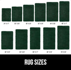 GORILLA GRIP Bath Rug Mat 60x24, Thick Soft Absorbent Chenille, Quick Dry Microfiber Mats, Rubber Backing Washable Shower Floor Rugs, Bathmat Runner, US Designed Bathroom Home Decor Accessories Hunter