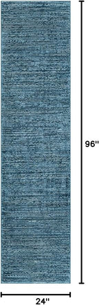 Unique Loom Finsbury Collection Area Rug - Kate (2' x 8' Runner, Blue)