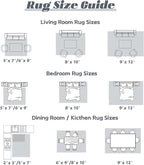 Area Rug 5x7 Washable Rug, Vintage Boho Medallion Rugs Non-Slip Soft Low Pile Large Distressed Rug Indoor Retro Carpet for Living Room Bedroom Dining Room Home Office (Vintage Black, 5'x7')