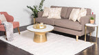 Unique Loom Solid Shag Collection Area Rug (10' x 13' 1" Rectangle, Snow White)