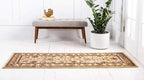 Unique Loom Voyage Collection Traditional Oriental Classic Intricate Design Area Rug (2' 7 x 10' 0 Runner, Ivory/Gold)