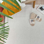 Alfa Rich 3x10 White Washable Area Rugs for Living Room Hallway Kitchen Cotton Decor Runner Rug