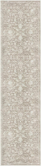 KILOCOCO Hallway Runner 2x7 Rug Runner Printed Vintage Floral Washable Kitchen Runners Non-Slip Rubber Backed Runners for Hallways Laundry Room Distressed Boho Rugs for Entryway Bedroom, Beige