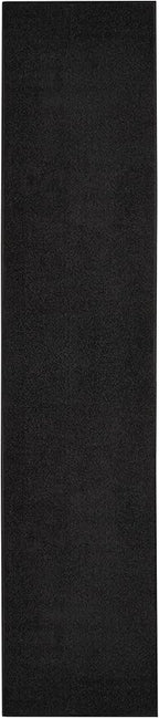 Nourison Home Nourison Essentials Black 2'2" x 16' Area Rug - Easy Clean, Non Shedding, Bed Room, Living Room, Dining Room, Kitchen (16' Runner)