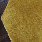 Hand Knotted Loom Wool ECO-Friendly Area Rugs - 8'x8', Octagon, Orange Color, Solid Plain Design, High Pile Thick Handmade Anti Skid Area Rugs for Living Room, Bed Room (L00111)