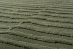 Revival Rugs Soloba 7'10"x10' Washable Area Rug for Living Room Bedroom - 100% Recycled Oeko-TEX Certified, Medium Pile, Green