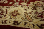 Unique Loom Sialk Hill Collection Area Rug - Washington (2' 11" x 16' 5" Runner Burgundy/Cream)