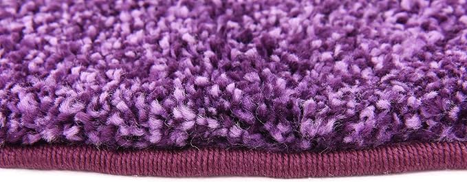 Unique Loom Solo Collection Area Rug - Calabasas (7' 10" Round, Violet)