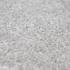 Paco Home Solid Area Rug in Silver Modern Plain Design, Size: 4' x 5'7"