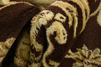 Unique Loom Versailles Collection Traditional Classic Medallion Floral Motif Area Rug (8' 0 x 8' 0 Square, Brown/ Ivory)