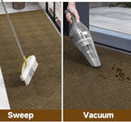 jxgzyy Door Mat, 3'11" x 2'8" Non Slip Carpet Runner, Dirt Trapper Indoor/Outdoor Floor Mats for Patio, Front Door, Garage, Front Back Door, Entryway, Waterproof, Brown