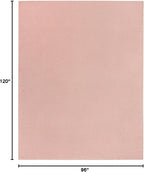 Nourison Home Nourison Essentials Pink 8' x 10' Area Rug - Easy Clean, Non Shedding, Bed Room, Living Room, Dining Room, Kitchen (8' x 10')