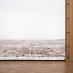 Bloom Rugs Washable Non-Slip 4' x 6' Rug - Ivory/Blush Traditional Area Rug for Living Room, Bedroom, Dining Room, and Kitchen - Exact Size: 4' x 6'
