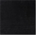 Hand Knotted Loom Wool ECO-Friendly Area Rugs - 10'x10', Square, Charcoal Color, Solid Plain Design, High Pile Handmade Anti Skid Area Rugs for Living Room, Bed Room (L00111)