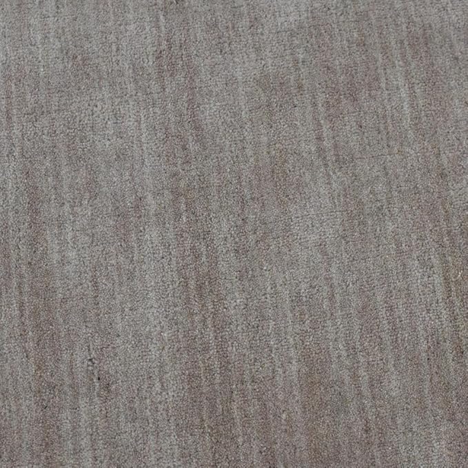 Hand Knotted Loom Wool ECO-Friendly Area Rugs - 8'x8', Octagon, Beige Color, Solid Plain Design, High Pile Thick Handmade Anti Skid Area Rugs for Living Room, Bed Room (L00111)