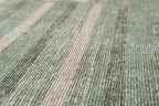 Revival Rugs Flam 4'x6' Zero-Shedding Area Rug for Living Room Bedroom - Oeko-TEX Certified, Low Pile, Spot Clean, Green