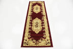 Unique Loom Versailles Collection Traditional Classic Floral Motif Area Rug (2' 2 x 6' 0 Runner, Burgundy/ Ivory)