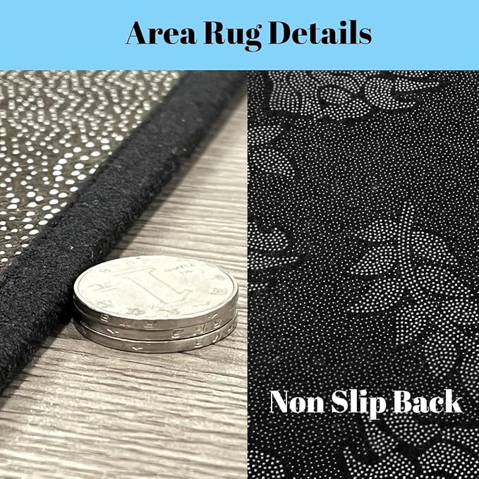 Dragonfly 3x5 Area Rug Colorful Flowers Rugs for Living Room | Watercolor Beetles Washable Rug, Dreamy Rustic Aesthetic Animal Carpet Indoor Floor Mat
