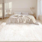 Area Rugs 5x7 Living Room: Washable Rug Modern Abstract Large Rug Soft Non Slip Neutral Rugs Stain Resistant Indoor Carpet for Bedroom Kitchen Dining Room Table Nursery Home Office Rugs(Beige,5'x7')