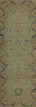 Transitional Collection 11' 7'' X 3' 0'' Runner Rug Rug, All-Over 100% Wool Carpet for Home Décor, Foyer and Hallway