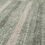 Revival Rugs Flam 6'x9' Zero-Shedding Area Rug for Living Room Bedroom - Oeko-TEX Certified, Low Pile, Spot Clean, Green