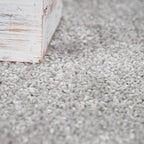 Paco Home Solid Area Rug in Silver Modern Plain Design, Size: 4'7" x 6'7"