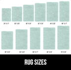 GORILLA GRIP Bath Rug Mat 44x26, Soft Absorbent Chenille, Quick Dry Microfiber Mats, Rubber Backing Washable Shower Floor Rugs, Bathmat Runner, US Designed Bathroom Home Decor Accessories Seablue