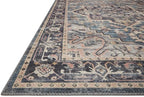 Loloi Hathaway Collection HTH-01 Navy/Multi 2'-3" x 3'-9", .25" Thick Accent Rug, Soft, Durable, Printed, Modern, Low Pile, Non-Shedding, Easy Clean, Living Room Rug