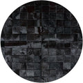 Round Area Rug – Soft Modern Carpet for Living Room, Bedroom, Entryway – Non-Slip Durable Floor Mat for Home Décor (Black_6X6)
