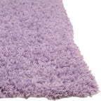 Unique Loom Solid Shag Collection Area Rug (4' 1" x 6' 1" Rectangle, Lilac)