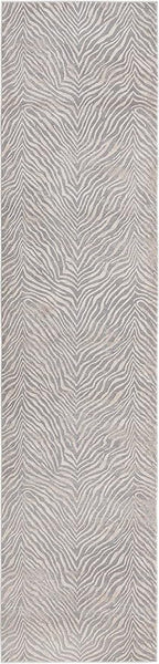 Unique Loom Finsbury Collection Area Rug - Meghan (2' 7" x 12' 2" Runner, Gray and Ivory)