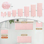 Bathroom Rugs 24x48 Non Slip Pink Fluffy Bath Mat for Bathroom Floor Washable Plush Luxury Bath Rug for Tub Soft Shaggy Absorbent Shower Sink Mat