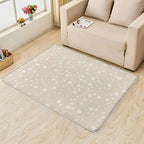 Beige Rug, 4x6 Rug, Bubble Print Rugs for Living Room Bedroom Dining, Minimalist Large Area Rug, Washable Rug Non Slip Soft Indoor Carpet, Kids and Pets Friendly, Beige Home & Room Decor