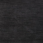 Hand Knotted Loom Wool ECO-Friendly Area Rugs - 2'6''x12', Runner, Charcoal Color, Solid Plain Design, High Pile Handmade Anti Skid Area Rugs for Living Room, Bed Room (L00111)
