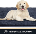 PURRUGS Dirt Trapping Door Mat 20" x 31.5", Non-Slip Machine Washable Entry Rug, Shoe Scraper, Dog Doormat, Super Absorbent Welcome Mat for Front & Back Door, Muddy Shoes & Paws, Navy Blue