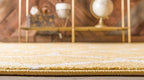Rugs.com Lattice Frieze Collection Rug – 8' Square Yellow Medium Rug Perfect for Living Rooms, Kitchens, Entryways