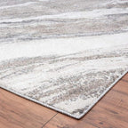 LUXE WEAVERS Lagos Collection 7983 Grey 4x5 Art Deco Area Rug