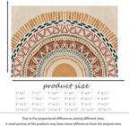 Colorful Geometric Sun Rug, Sun Pattern Rug, Geometric Area Rugs, Colorful Abstract Rugs, Washable Boho Carpet for Living Room, Bedroom, Dining Room, Office (10' x 12'(Rectangular))