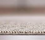 Modern Herringbone Chevron Collection Handcrafted Wool Area Rug - Durable, Zigzag Pattern, for High Traffic, Contemporary Design for Living Room, Bedroom, Dining Room Decor (Dark Olive, 9' x 11')