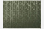 Revival Rugs Shell 9'2"x12'2" Washable Area Rug for Living Room Bedroom - 100% Recycled Oeko-TEX Certified, Medium Pile, Green