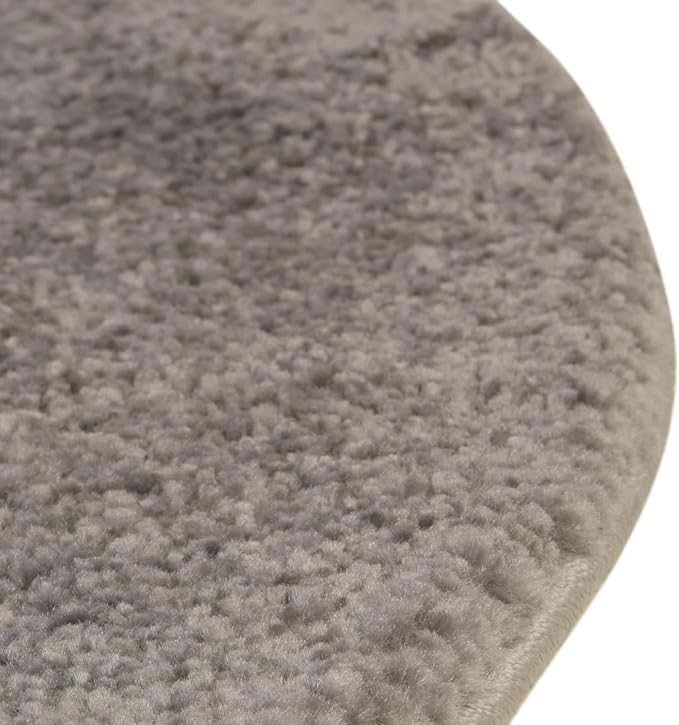 Unique Loom Solo Collection Area Rug - Calabasas (7' 10" x 10' Oval, Gray)