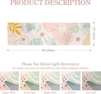 Lahome Washable Rug 2x8 - Hallway Kitchen Bathroom Carpet Runner, Lightweight Pink Botanical Print Laundry Non Slip Throw Rug, Bedroom Entryway 8ft
